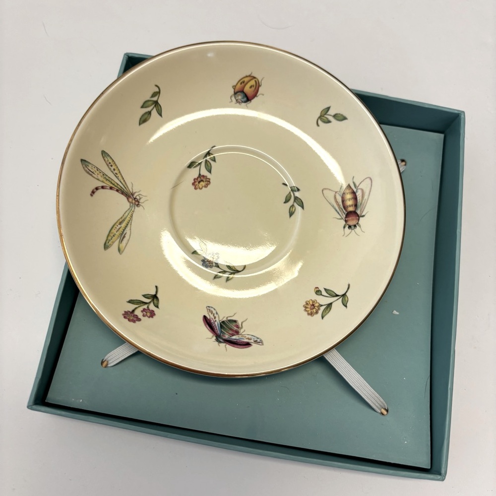 Burton & Burton Botanical Porcelain Saucer for Duo Teapot & Saucer Set, NIB